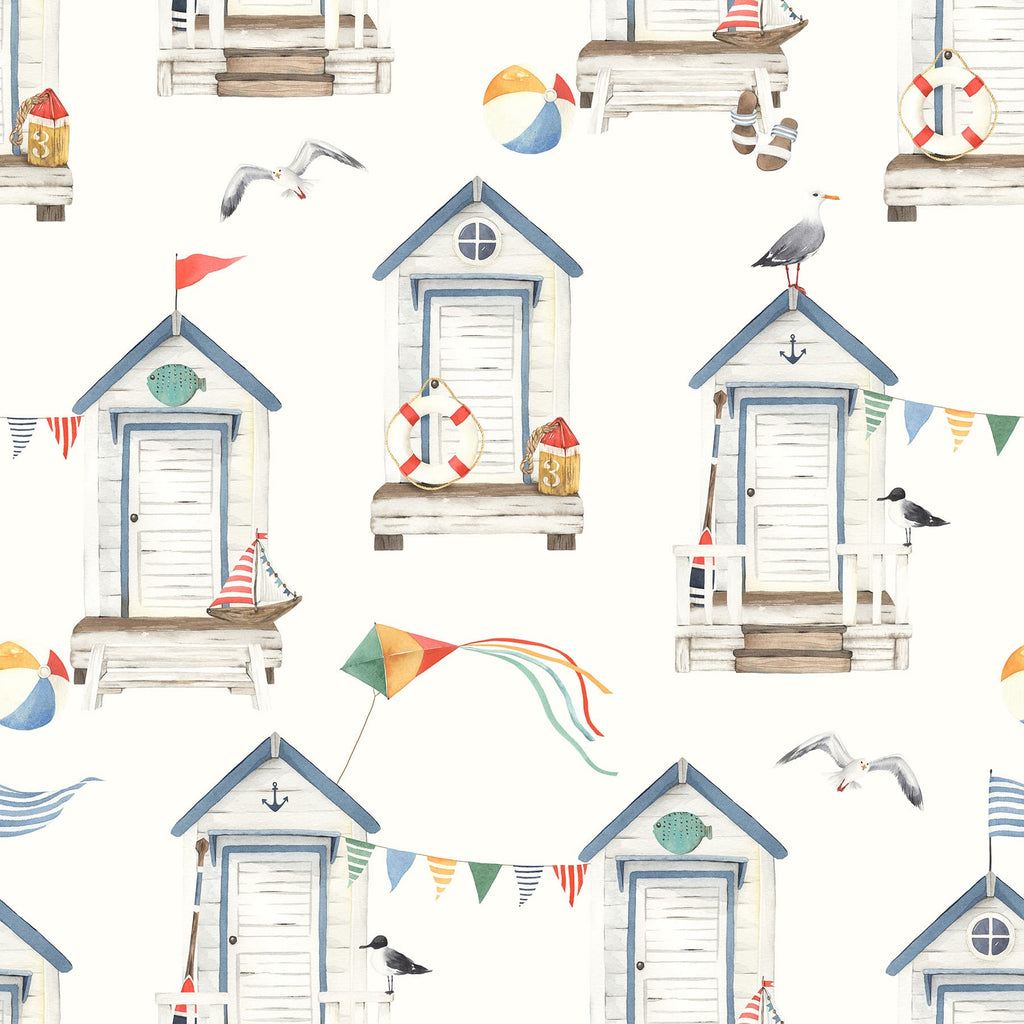 Beach Hut Wallpaper
